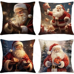 Christmas Carnival Modern Style Pillow Indoor Decoration Pillowcase