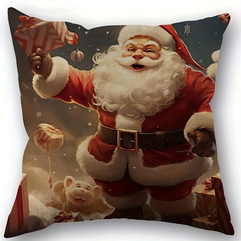 Christmas Carnival Modern Style Pillow Indoor Decoration Pillowcase