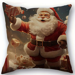 Christmas Carnival Modern Style Pillow Indoor Decoration Pillowcase