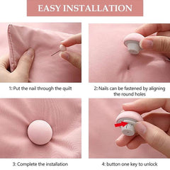 4pcs BedSheet Quilt Clips Duvet Cover Fastener Clips