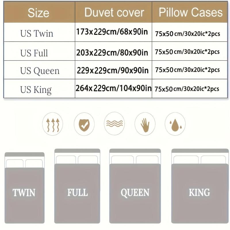 3pc 3D Cat Print Duvet Cover Set, Soft Comfortable Bedding with Zipper
