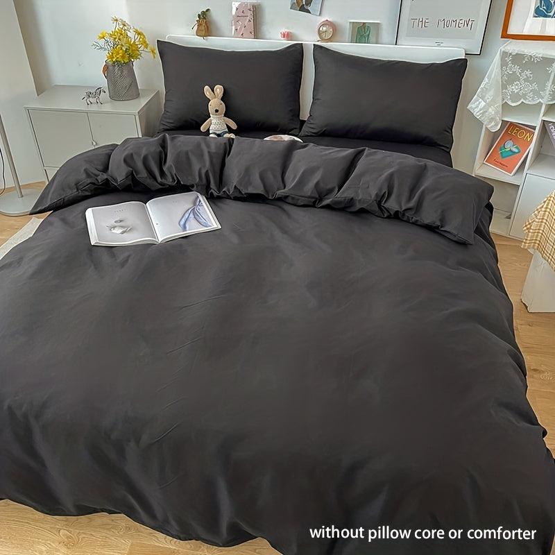 Soft Duvet Cover Set with 2 Pillowcases