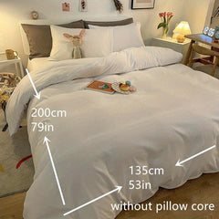 Soft Duvet Cover Set with 2 Pillowcases
