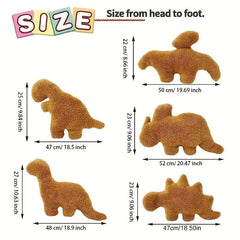 Dinosaur Chicken Block Pillow Plush Fleece Halloween Christmas Decoration