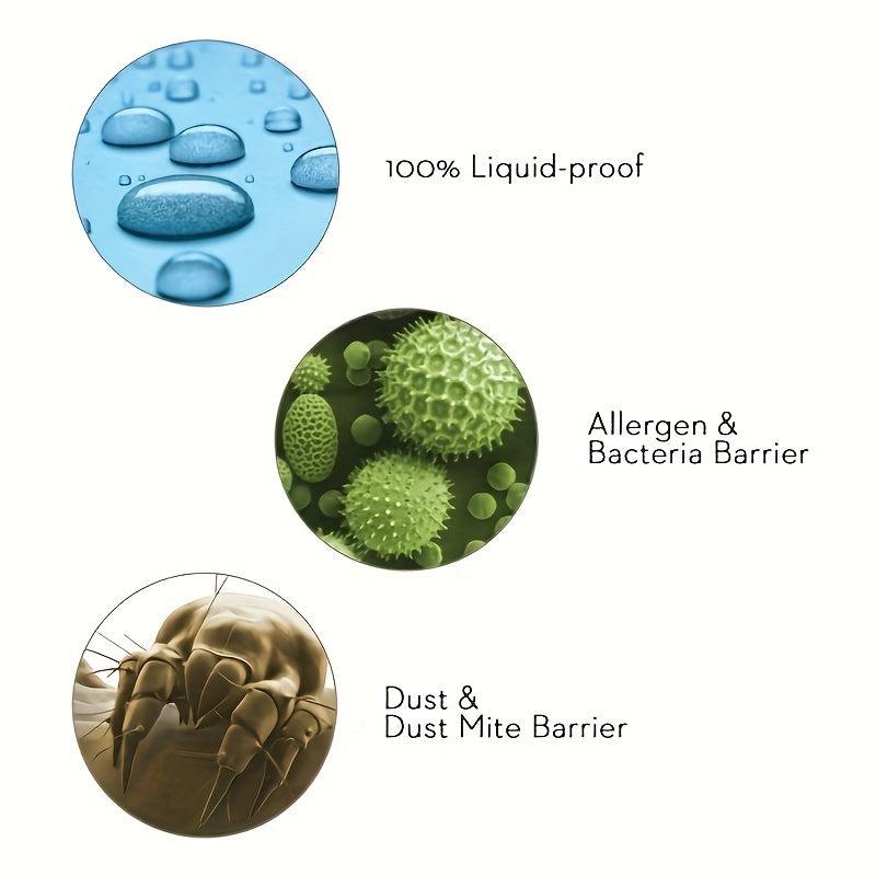 2pcs Waterproof Pillowcase Anti dustmite Hypoallergenic Pillow Protector