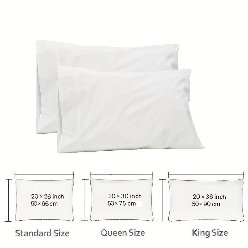 2pcs Waterproof Pillowcase Anti dustmite Hypoallergenic Pillow Protector