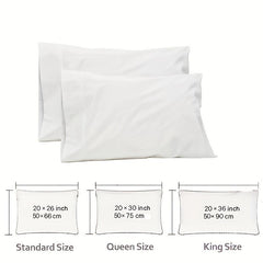 2pcs Waterproof Pillowcase Anti dustmite Hypoallergenic Pillow Protector