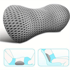 Memory Foam Lumbar Support Pillow for Car Seats and Office Chairs