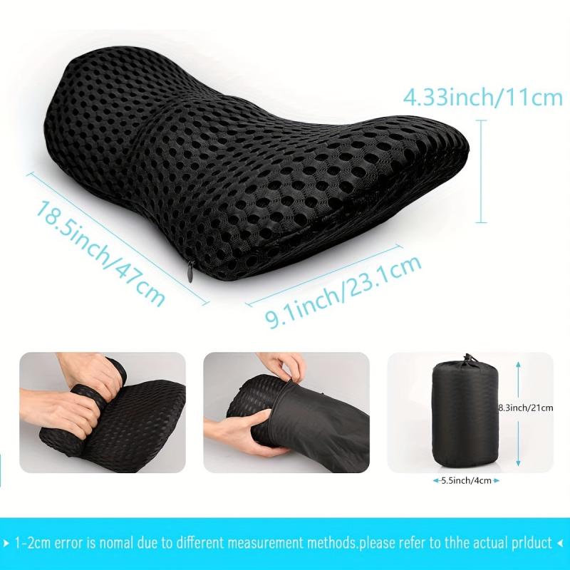 Memory Foam Lumbar Support Pillow for Car Seats and Office Chairs