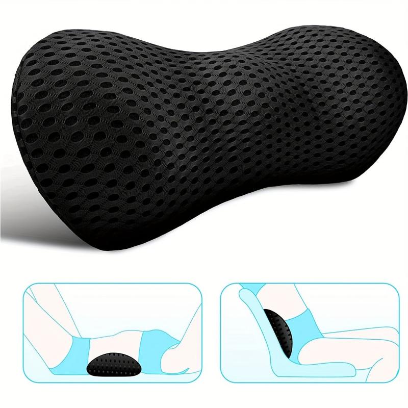 Memory Foam Lumbar Support Pillow for Car Seats and Office Chairs