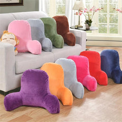 Solid Corduroy Cushion With Armrests and Back Pillow