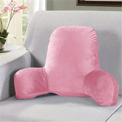 Solid Corduroy Cushion With Armrests and Back Pillow