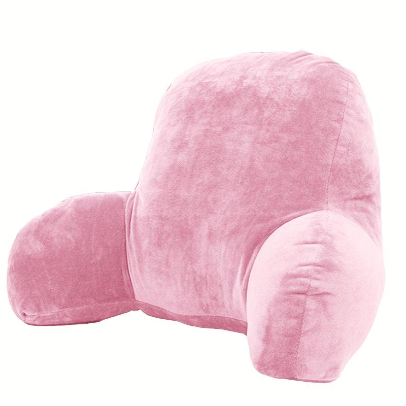 Solid Corduroy Cushion With Armrests and Back Pillow