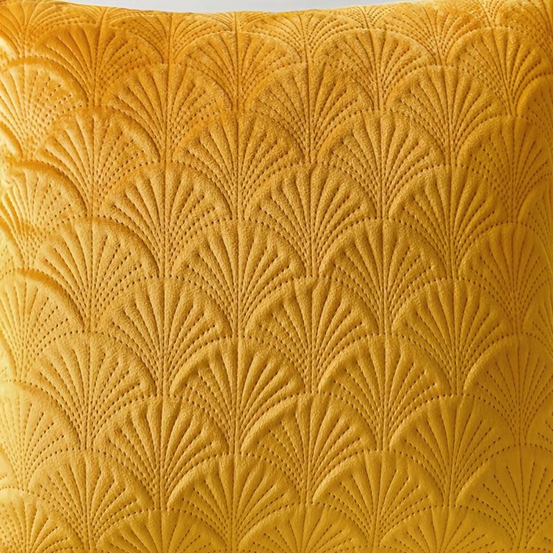 Scallop Velvet Cushion Cover Throw Pillow - Home Decor 45