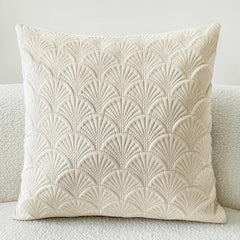 Scallop Velvet Cushion Cover Throw Pillow - Home Decor 45