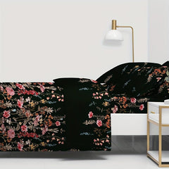 Soft Floral Print Duvet Cover, Brushed Fabric, Bedroom Guest Room