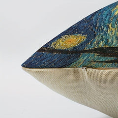 1pc Printed Linen Pillowcase for Sofa Bedroom Living Room