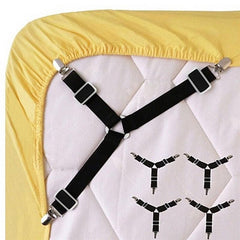 8pcs Bed Sheet Clip Holder Adjustable Triangle Suspenders Gripper Holder Straps