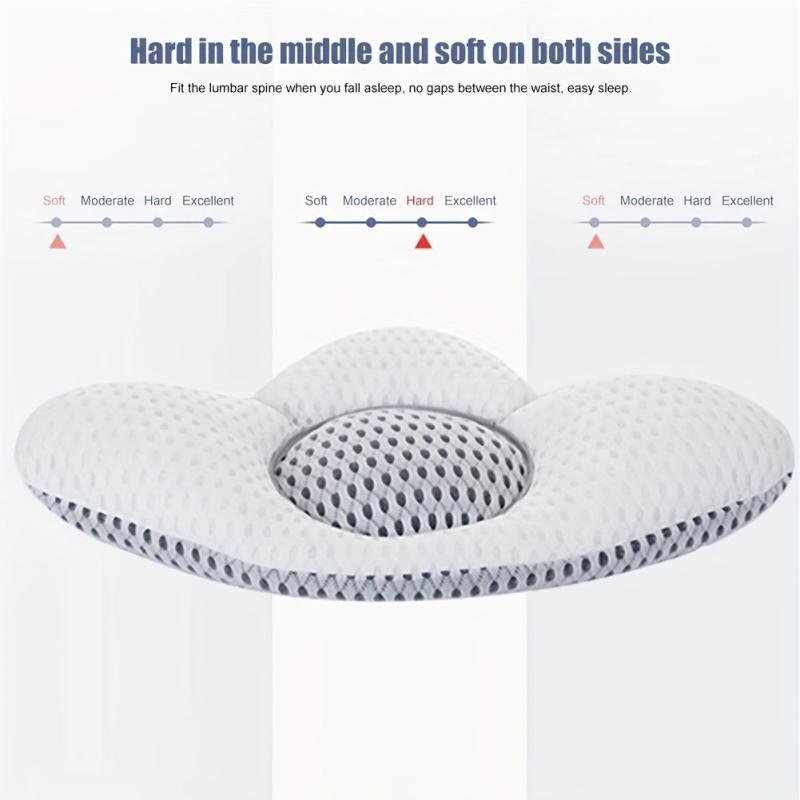 Adjustable Lumbar Support Pillow for Sleeping Soft Comfortable Breathable Waist