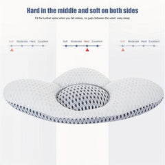 Adjustable Lumbar Support Pillow for Sleeping Soft Comfortable Breathable Waist