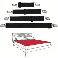 4pcs Elastic Bed Sheet Grippers Non-slip Mattress Cover Holders