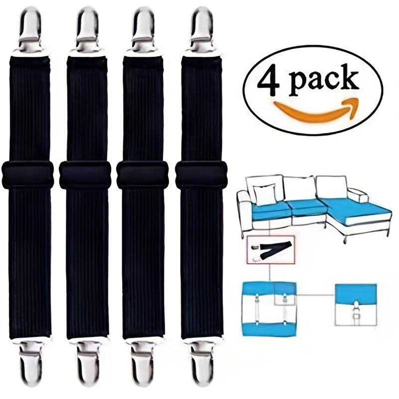 4pcs Elastic Bed Sheet Grippers Non-slip Mattress Cover Holders