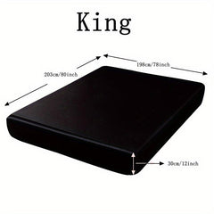 1pc Solid Summer Fitted Sheet Soft Comfortable Machine Washable Bedding