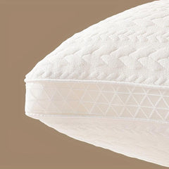 Supportive Bed Pillow with Wheat Ear Grid for Neck and Shoulder Support