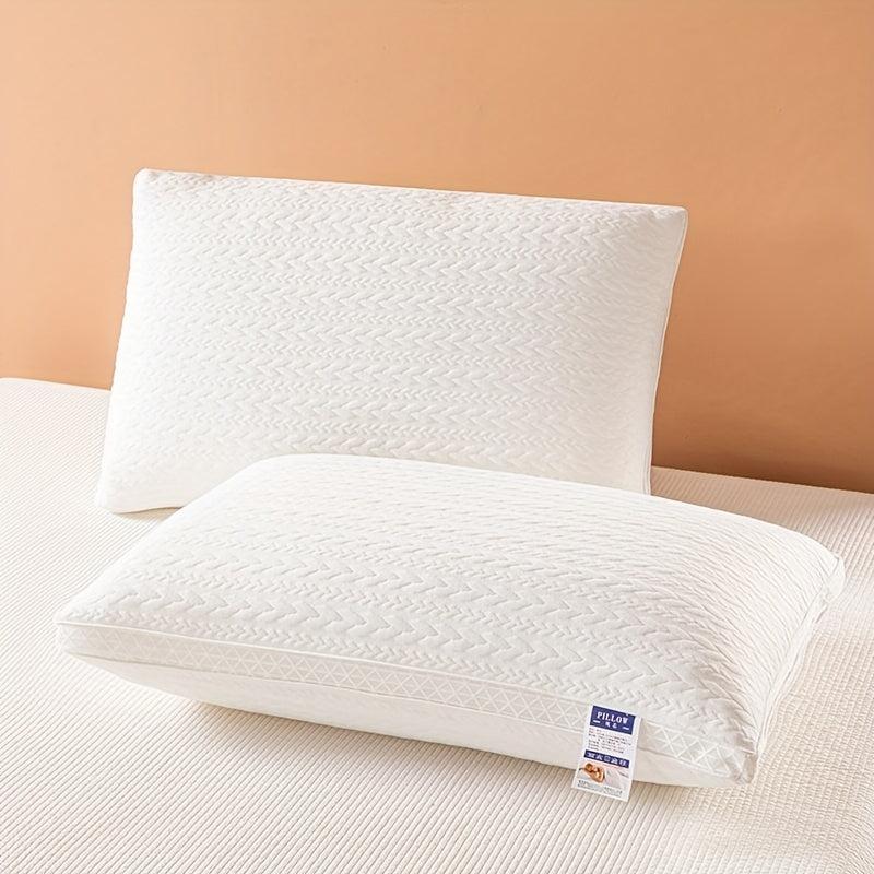 Supportive Bed Pillow with Wheat Ear Grid for Neck and Shoulder Support