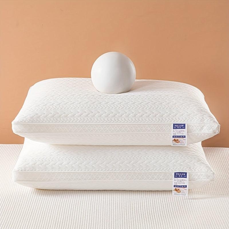 Supportive Bed Pillow with Wheat Ear Grid for Neck and Shoulder Support