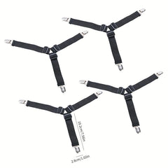 Adjustable Elastic Bed Sheet Fixers Set