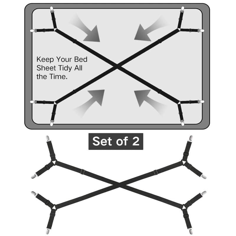 Adjustable Bed Sheet Holder Straps - Secure Fitting and Comfortable Sleep