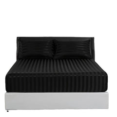Soft Breathable Stripe Fitted Sheet for Healthy Sleep