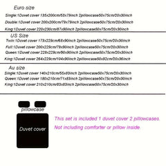 Cartoon Star Universe Planets Duvet Cover Set Soft and Breathable Design