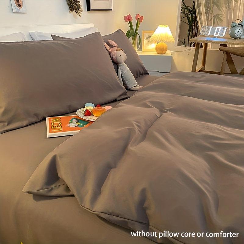 3 Piece Soft & Skin Friendly Duvet Cover Set for Bedroom & Guest Room