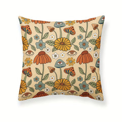 European Style Cushion Cover 18''x18'' Single Sided Printed Throw Pillowcase