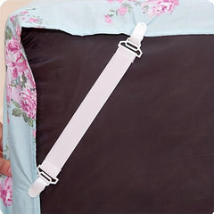 4pcs Nylon Bed Sheet Fasteners with Strong Elasticity Strip