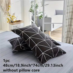 Geometric Print Pillowcase Home Decor