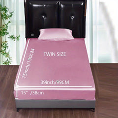 4pcs Satin Fitted Sheet Set Soft Silky Skin-friendly Silk Bedding