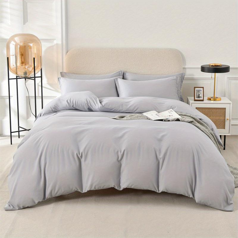 3pc Soft Bedding Set for Bedroom Dorm - Duvet Cover and Pillowcases