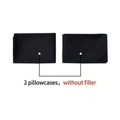 2 Pack Solid Pillow Covers for Home Decor & Sofa Couch