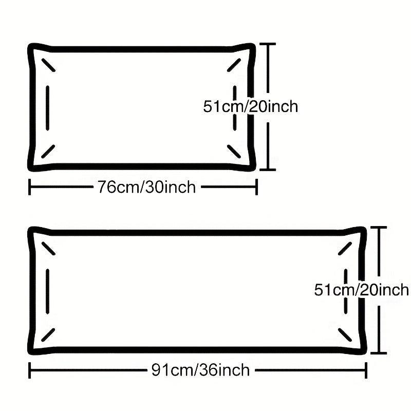 2 Pack Solid Pillow Covers for Home Decor & Sofa Couch