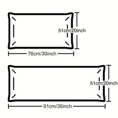 2 Pack Solid Pillow Covers for Home Decor & Sofa Couch
