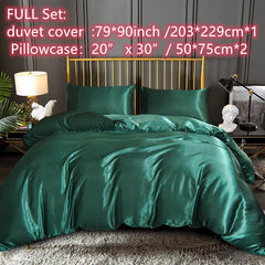 3pcs Fabric Duvet Cover Set with Pillowcases