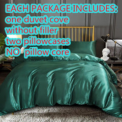 3pcs Fabric Duvet Cover Set with Pillowcases