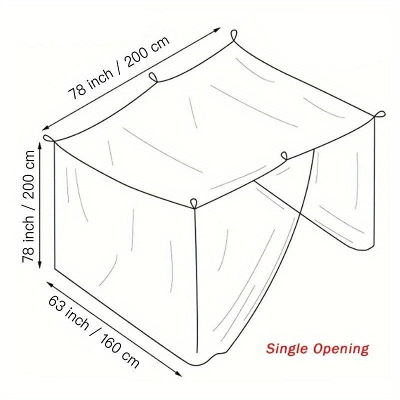 Single Opening Mosquito Net for Outdoor Use