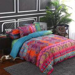 3pcs Boho Striped Bedding Set, Duvet Cover & Pillowcase, No Pillow Core