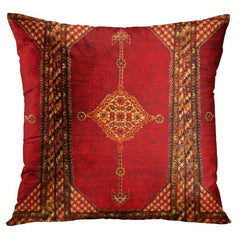 Geometric Persian Tribal Throw Pillow Covers Ikat Pillow Cases Colorful Red