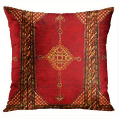 Geometric Persian Tribal Throw Pillow Covers Ikat Pillow Cases Colorful Red