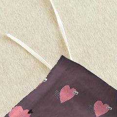 Pink Love Print Duvet Cover Set